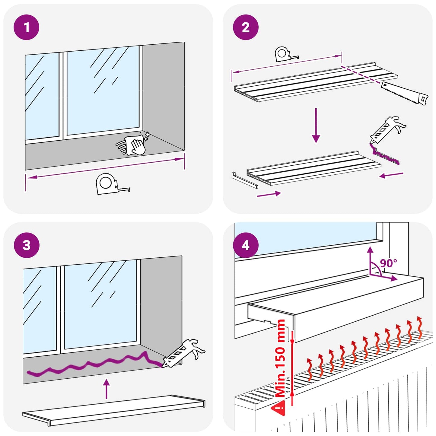 Ablakpárkány Barna fa 100 x 20 x 4,5 cm PVC