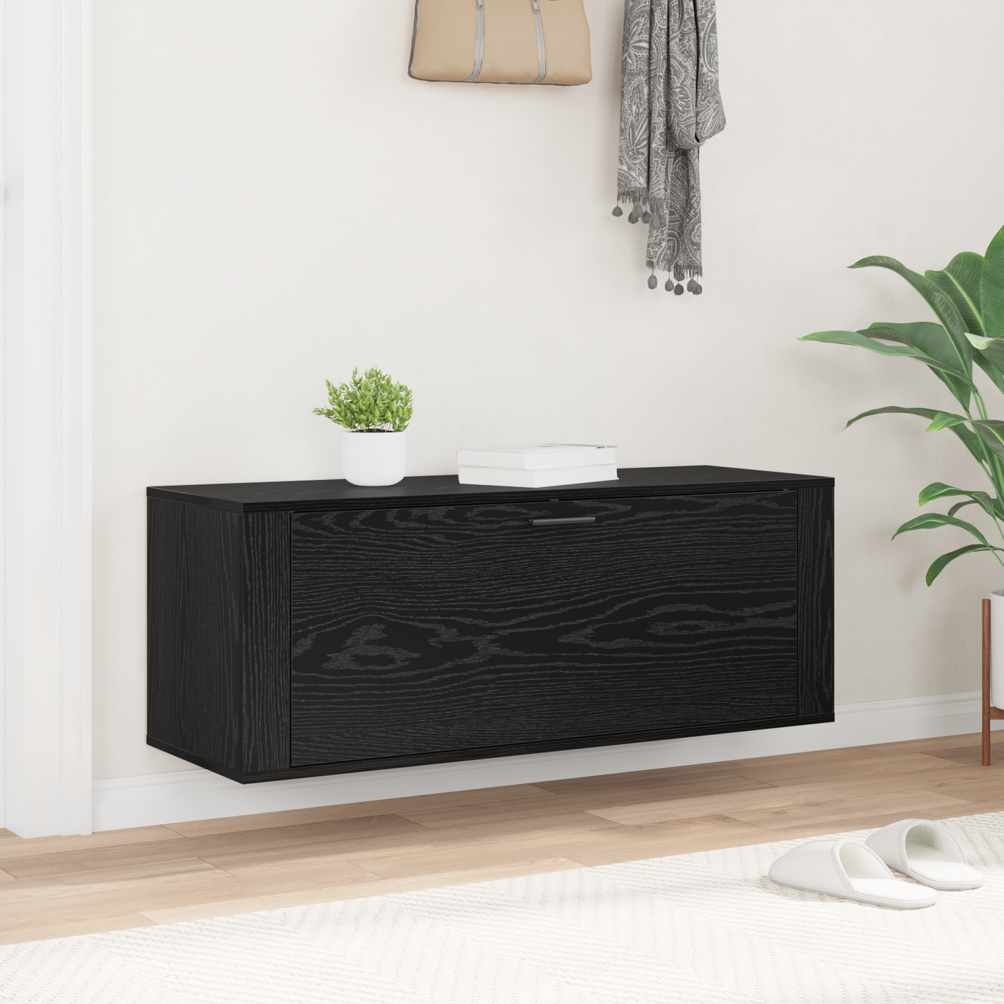 Cipőszekrény 100 x 35 x 38 cm Szerelt Fa Musta tammi