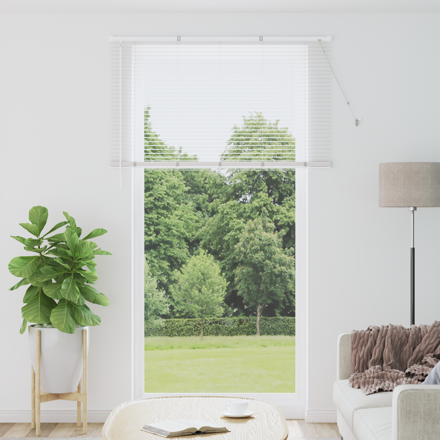 Zsalugáter Redőnyök Fehér 220 x 130 cm Alumínium