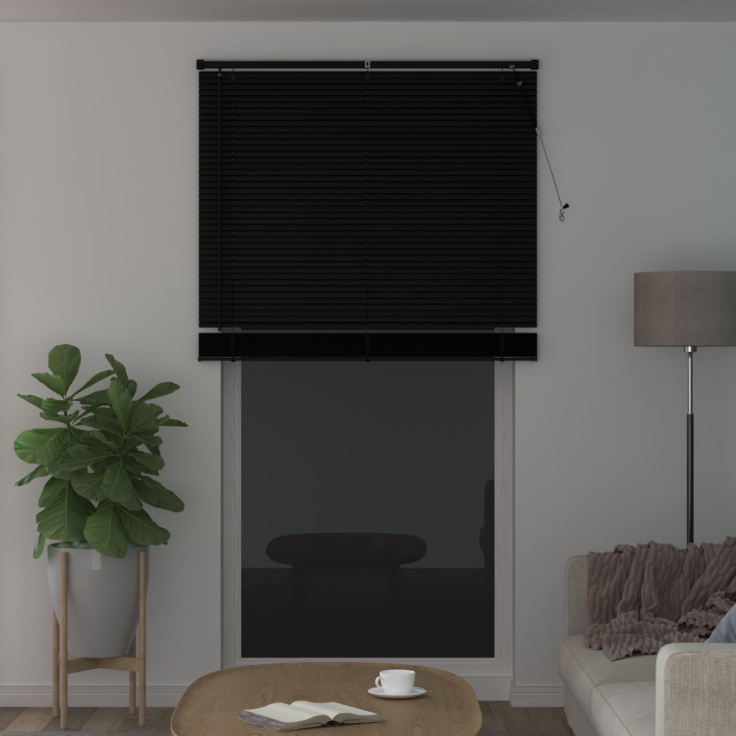 Zsaluzia Fekete 213 x 110 cm 25 mm PVC