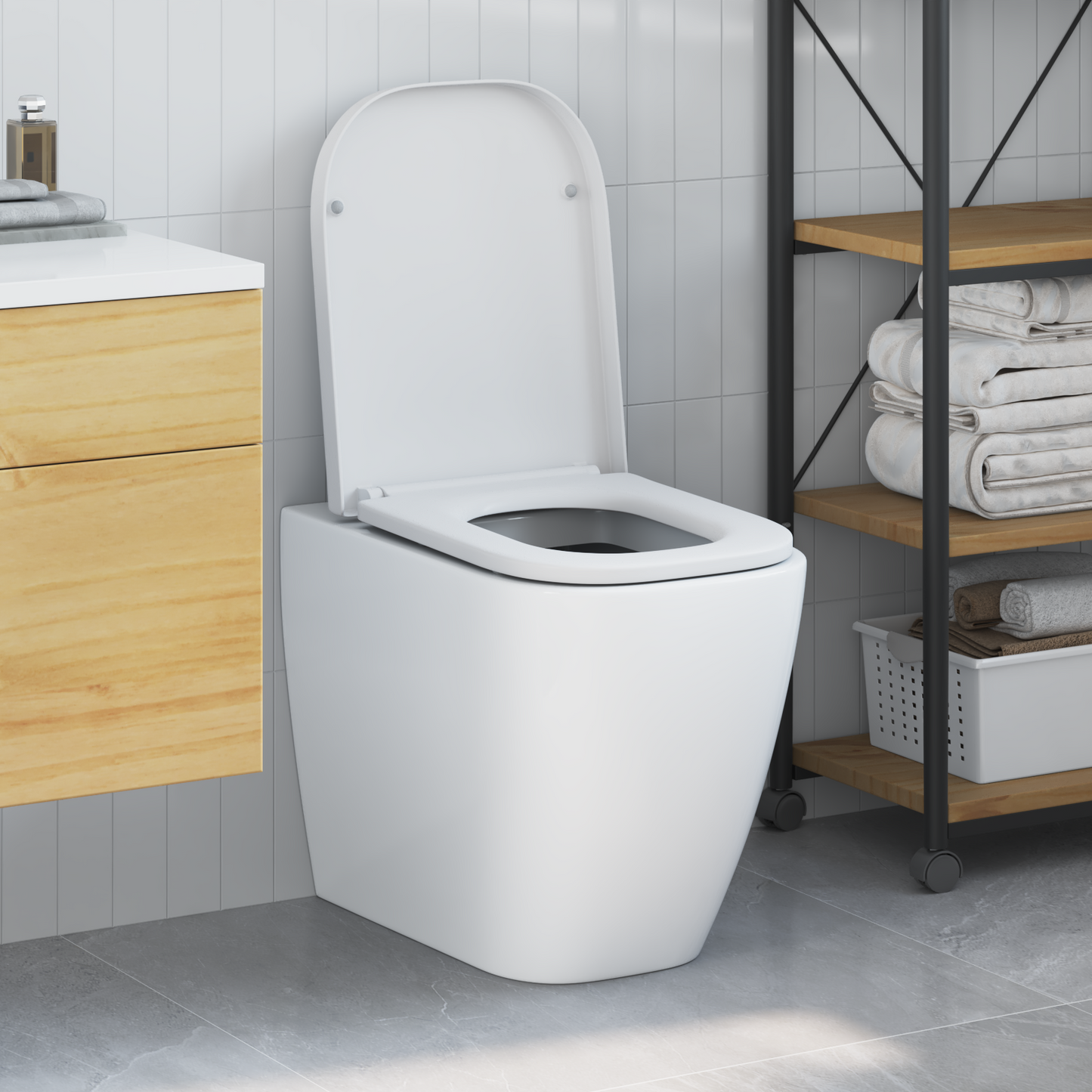 WC ülőke Fehér 47,5 x 35 x 3,6 cm Duroplast