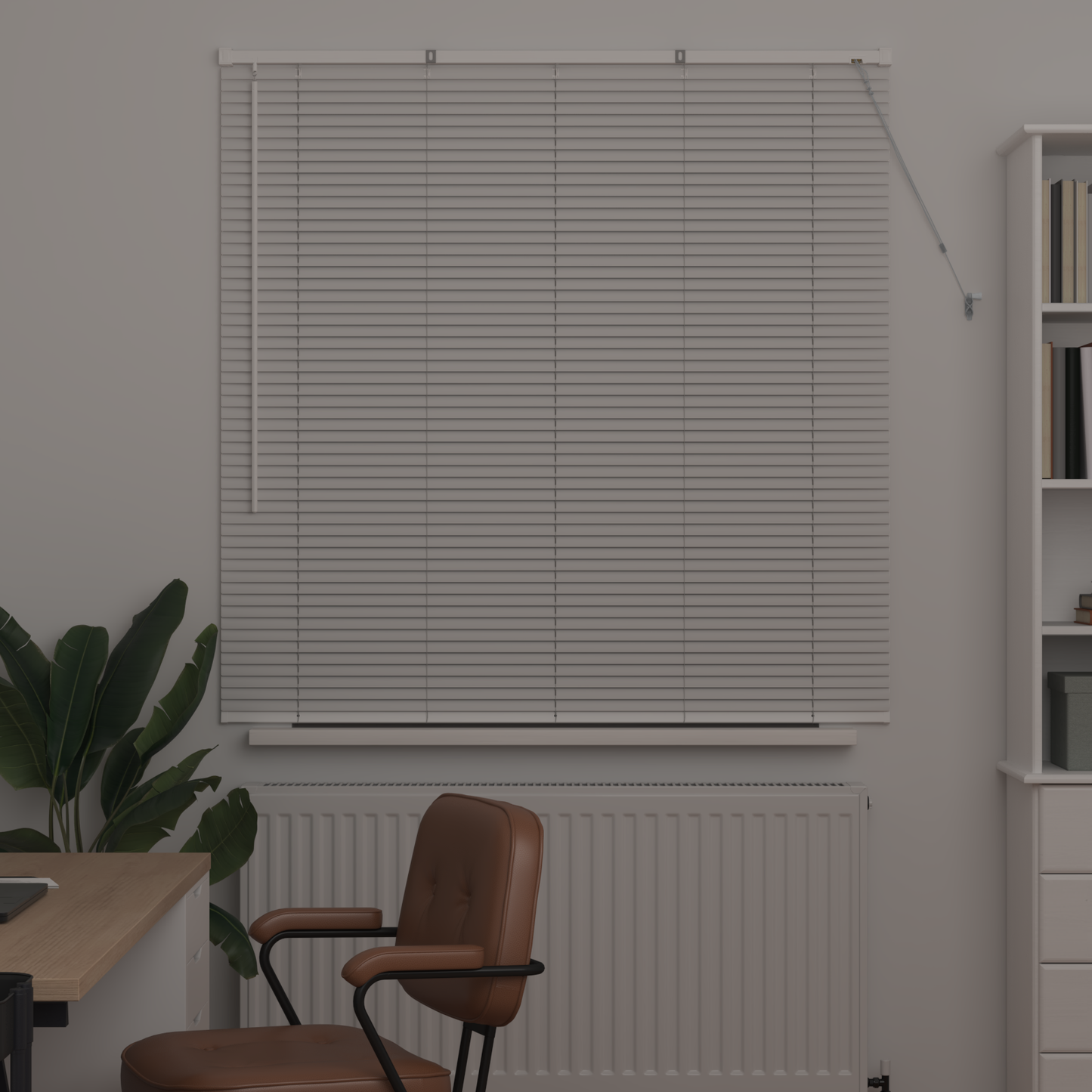 Zsalugáter Redőnyök Fehér 130 x 135 cm Alumínium
