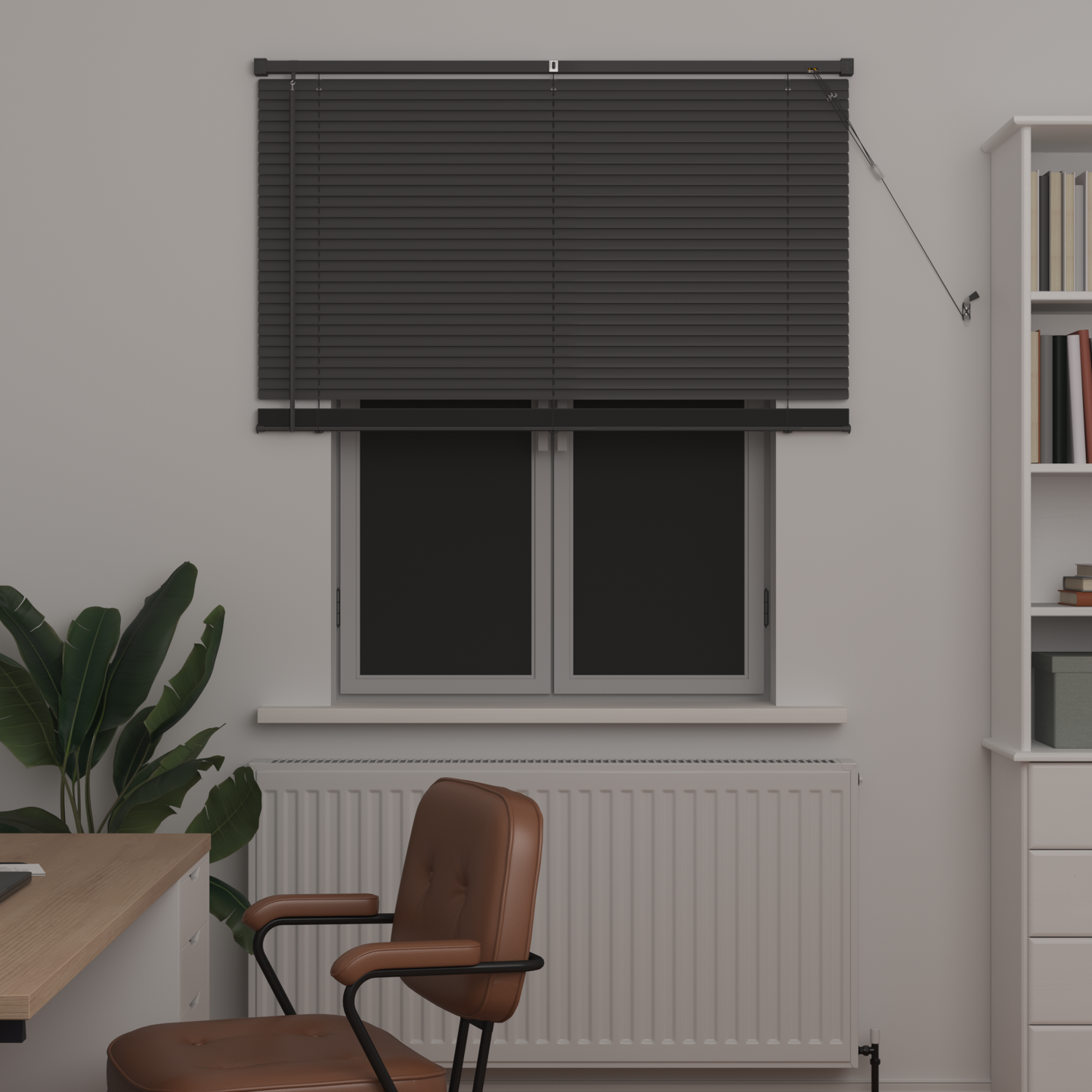 Zsaluzia Ezüst Szürke 150 x 120 cm 25 mm PVC