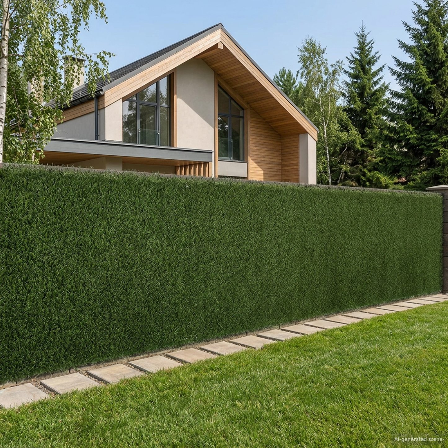 Műanyag Kerítés Világos zöld 1 x 4 m PVC és Acél