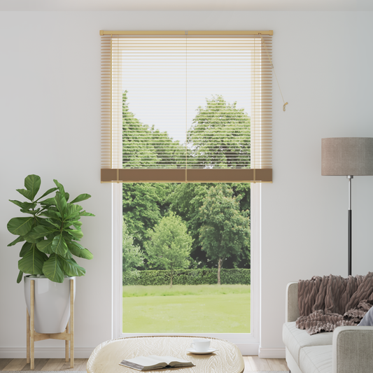 Zsaluzia Világos barna mintával 213 x 110 cm 25 mm PVC