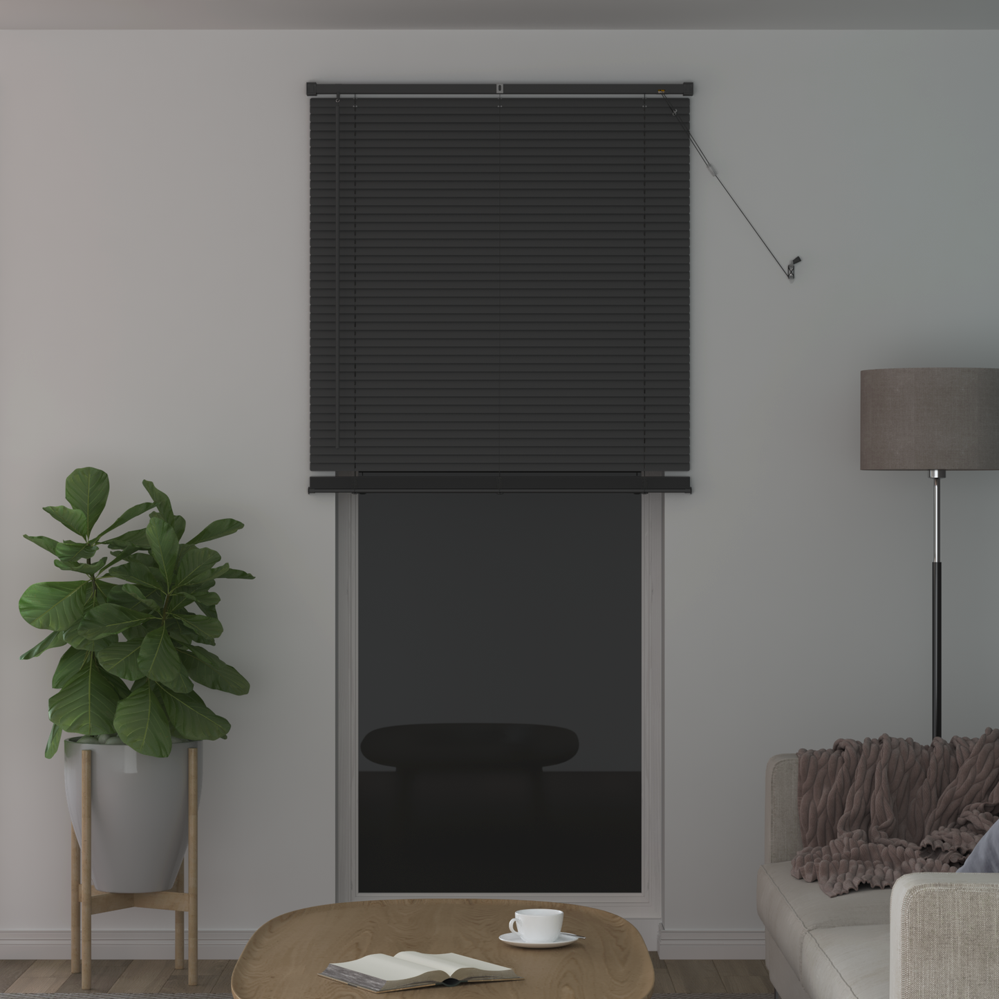 Zsaluzia Ezüst Szürke 213 x 70 cm 25 mm PVC