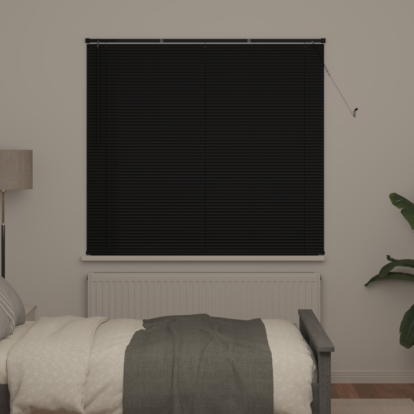 Zsaluzia Fekete 150 x 160 cm 25 mm PVC