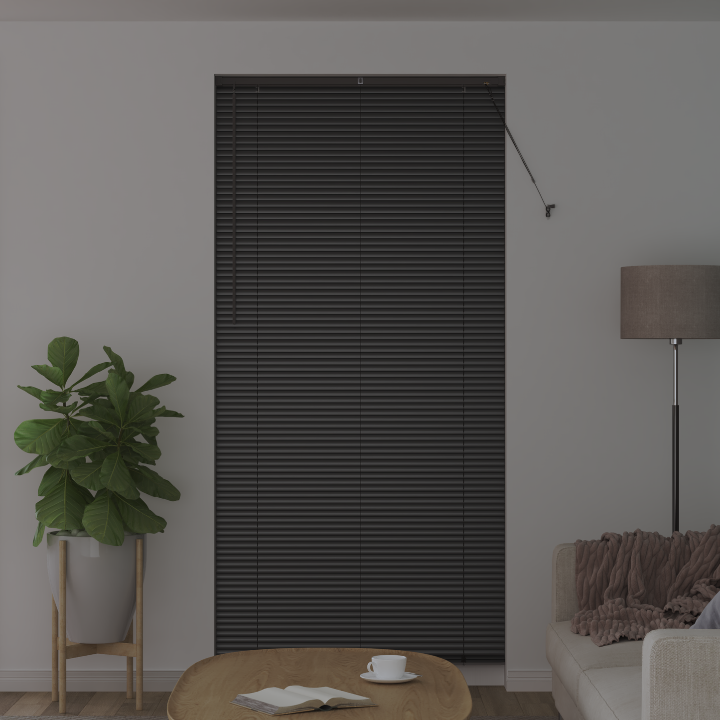 Zsalugáter Redőnyök Fekete 220 x 100 cm Alumínium