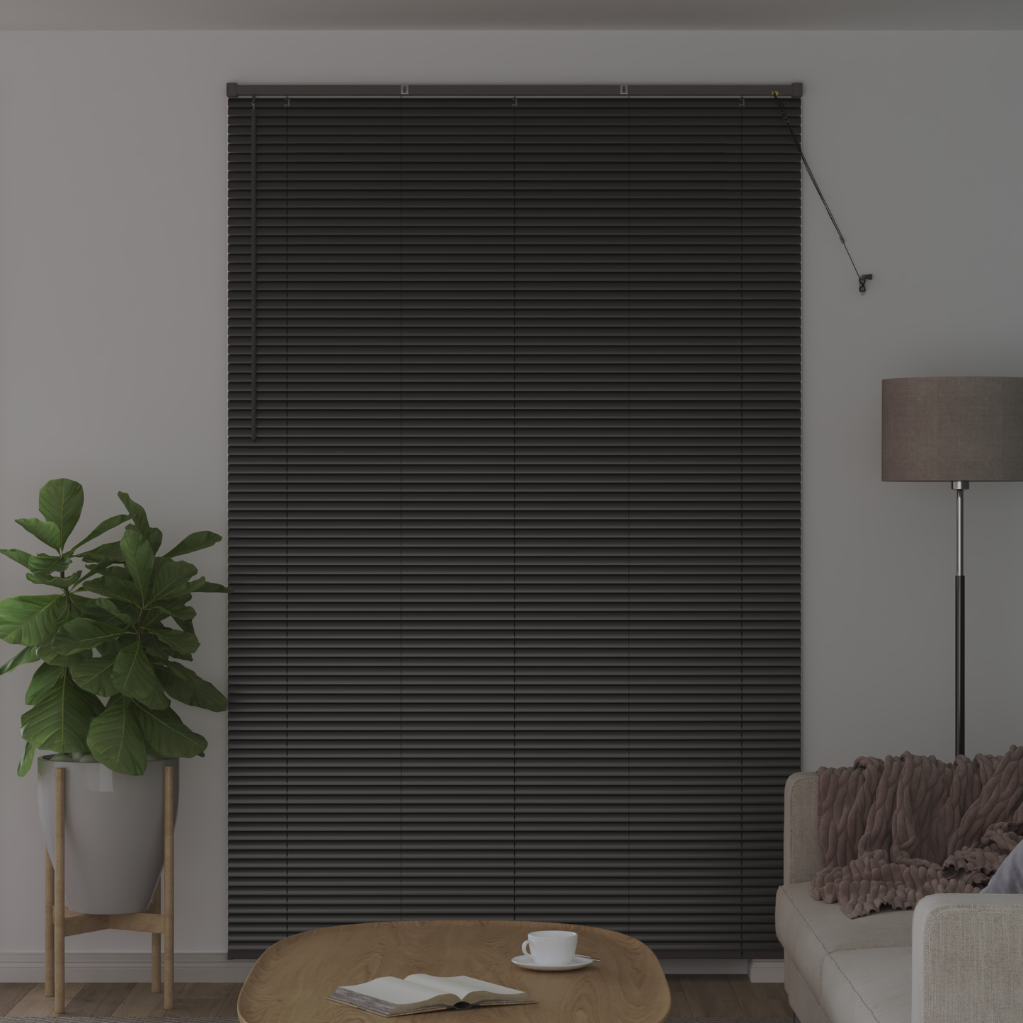 Zsalugáter Redőnyök Fekete 220 x 145 cm Alumínium