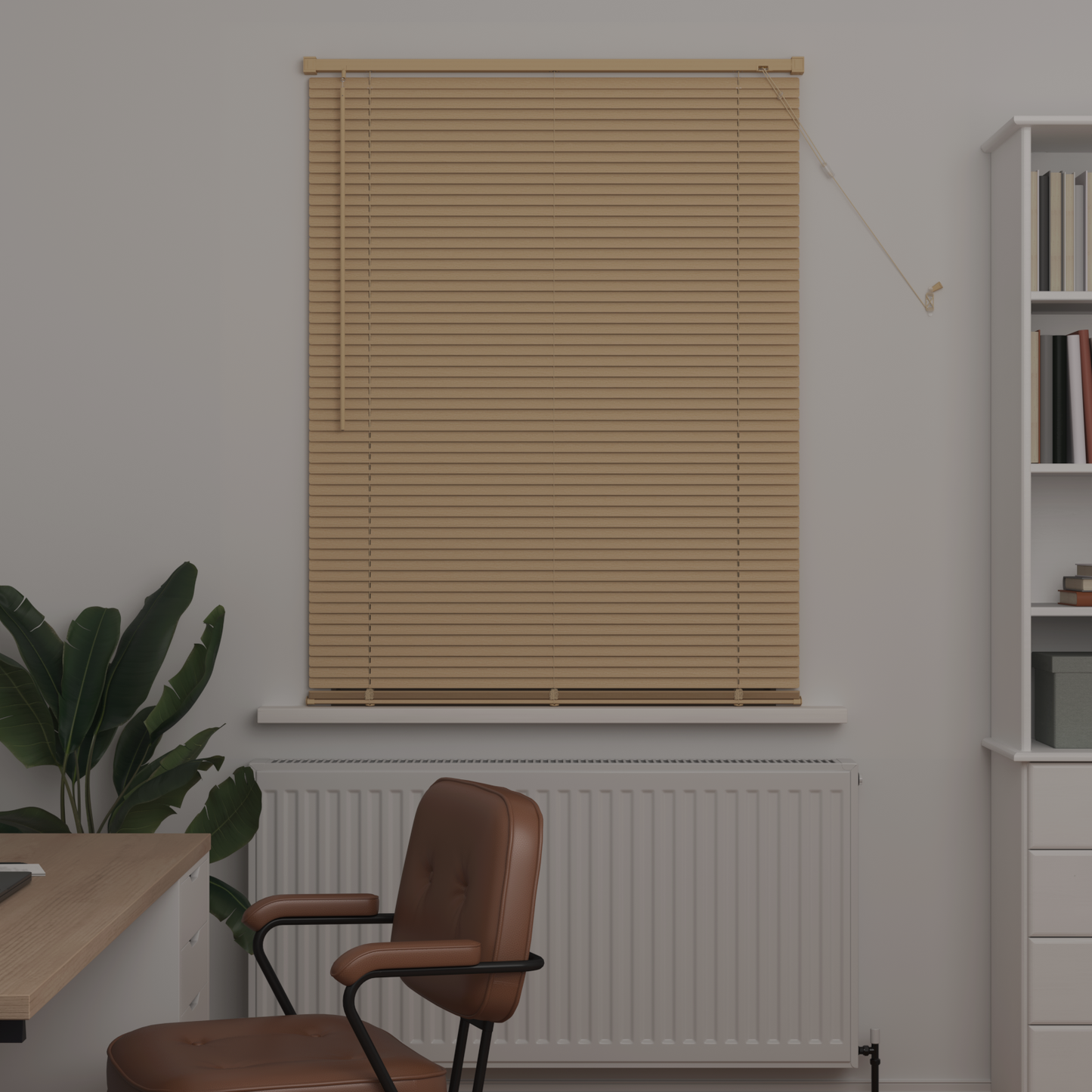 Zsaluzia Világos barna mintával 150 x 90 cm 25 mm PVC