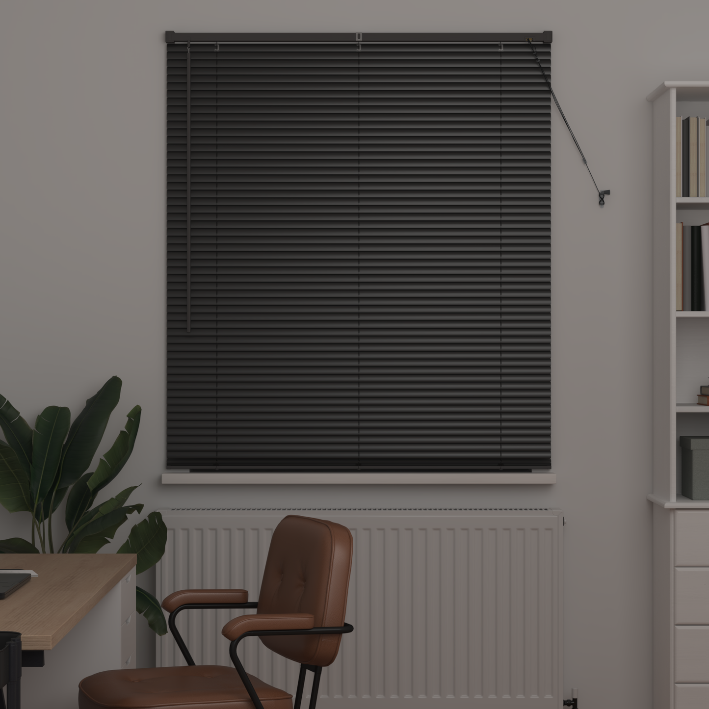 Zsalugáter Redőnyök Fekete 175 x 110 cm Alumínium