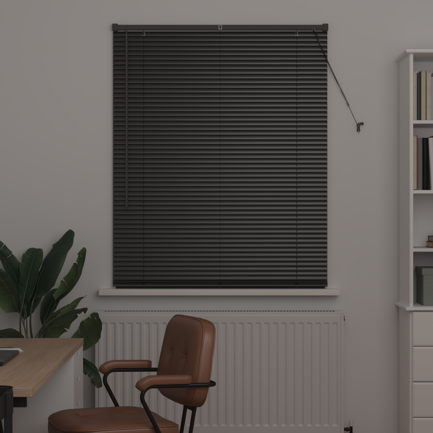 Zsalugáter Redőnyök Fekete 175 x 105 cm Alumínium