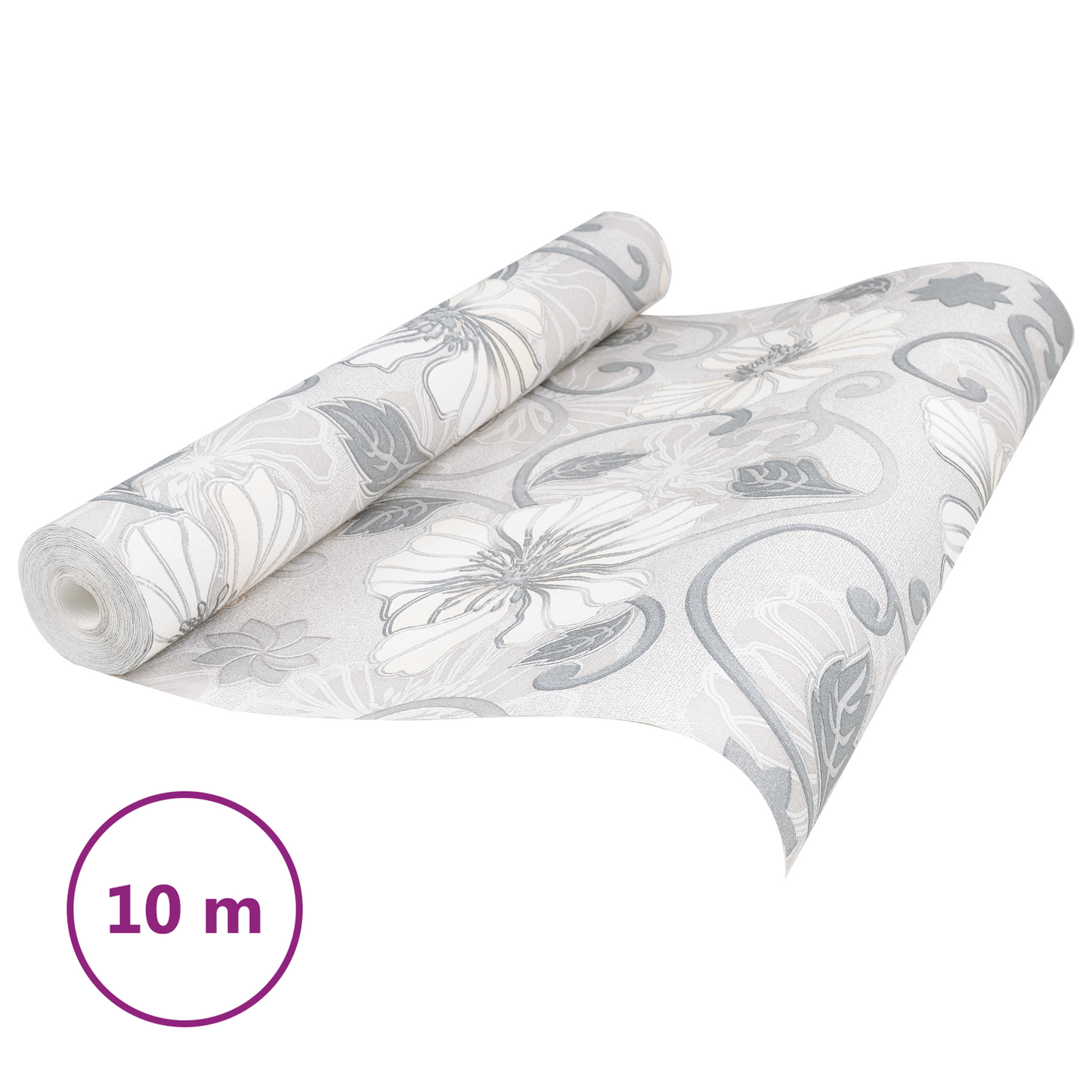 3D szilárd tapéta Csíkos Virág 10 x 0,53 m Nem Szőtt Szövet