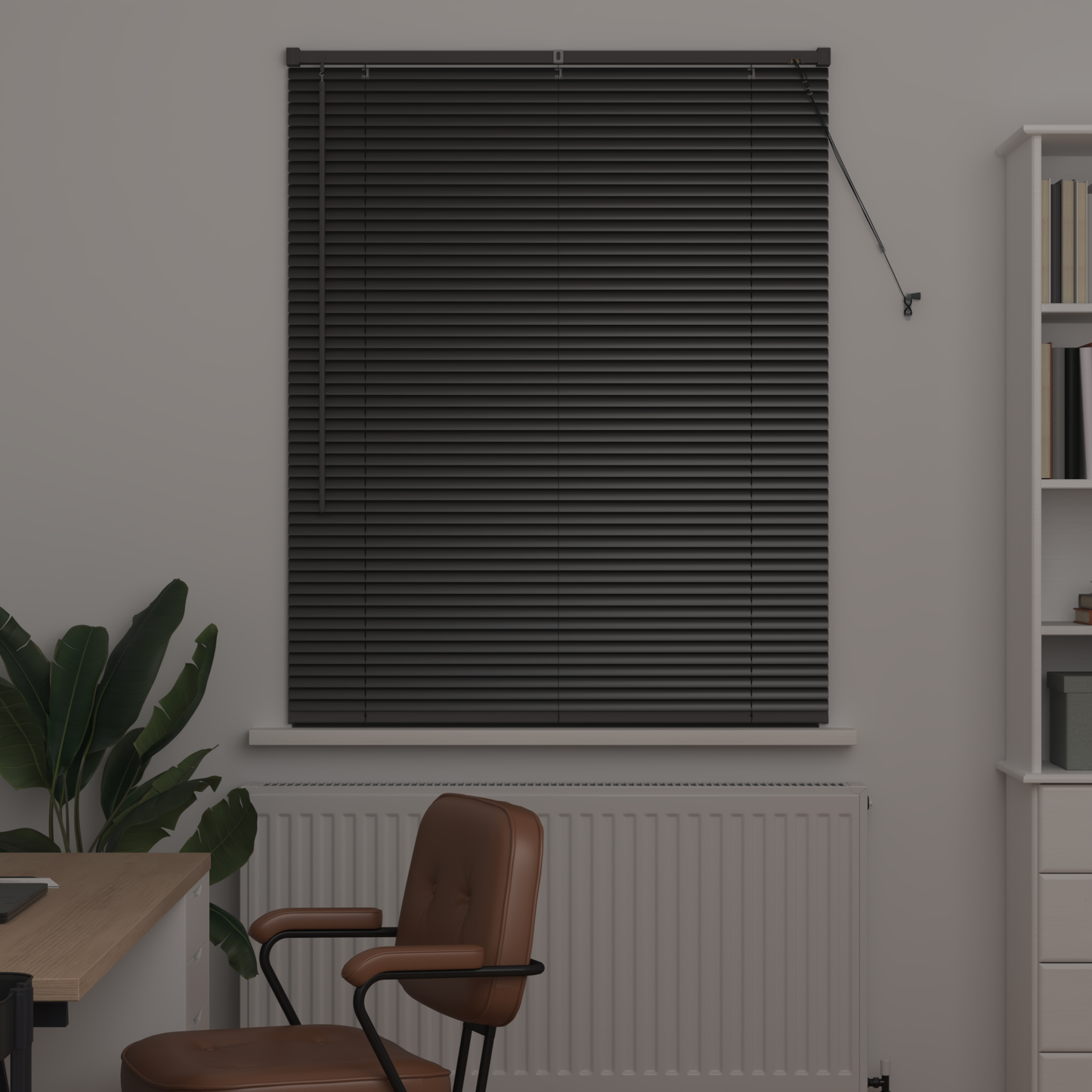 Zsalugáter Redőnyök Fekete 130 x 100 cm Alumínium