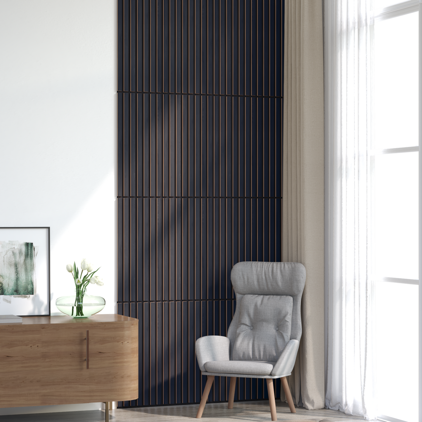 Fali panelek 8 pcs Antracitszürke 60,5 x 60 cm