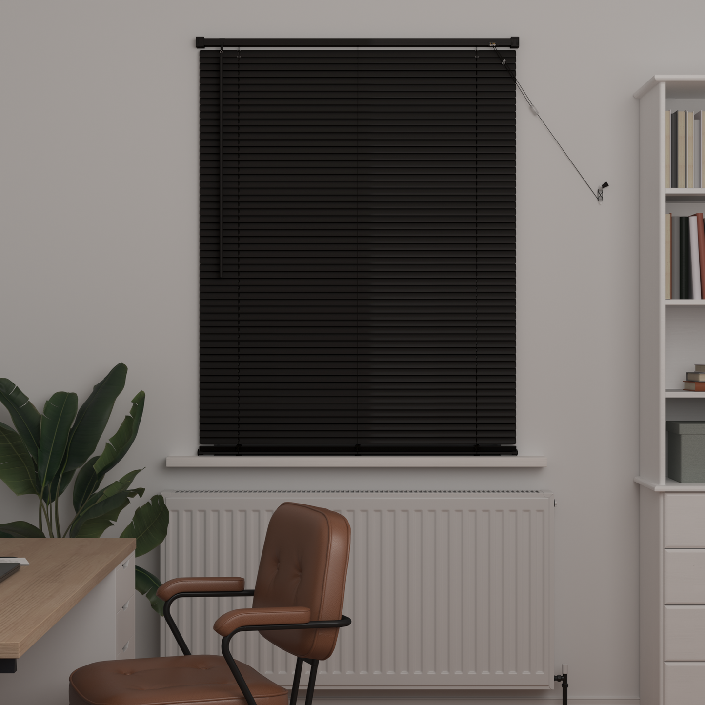 Zsaluzia Fekete 150 x 70 cm 25 mm PVC