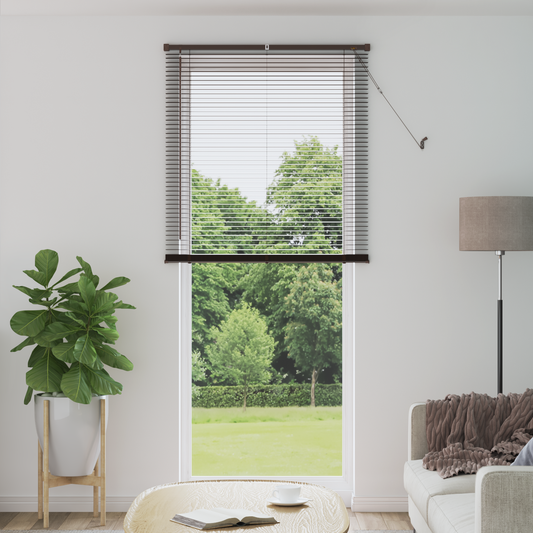 Zsaluzia Sötét barna mintával 213 x 100 cm 25 mm PVC