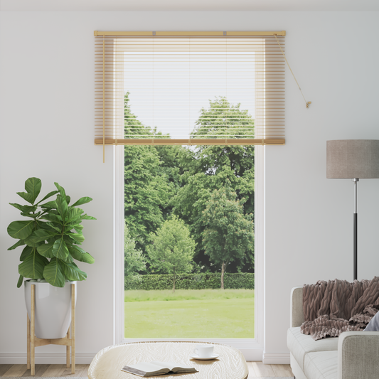 Zsaluzia Világos barna mintával 213 x 160 cm 25 mm PVC