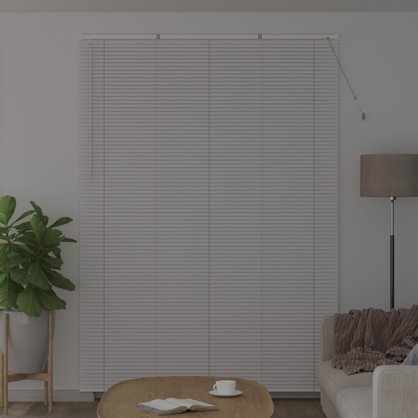 Zsalugáter Redőnyök Fehér 220 x 155 cm Alumínium