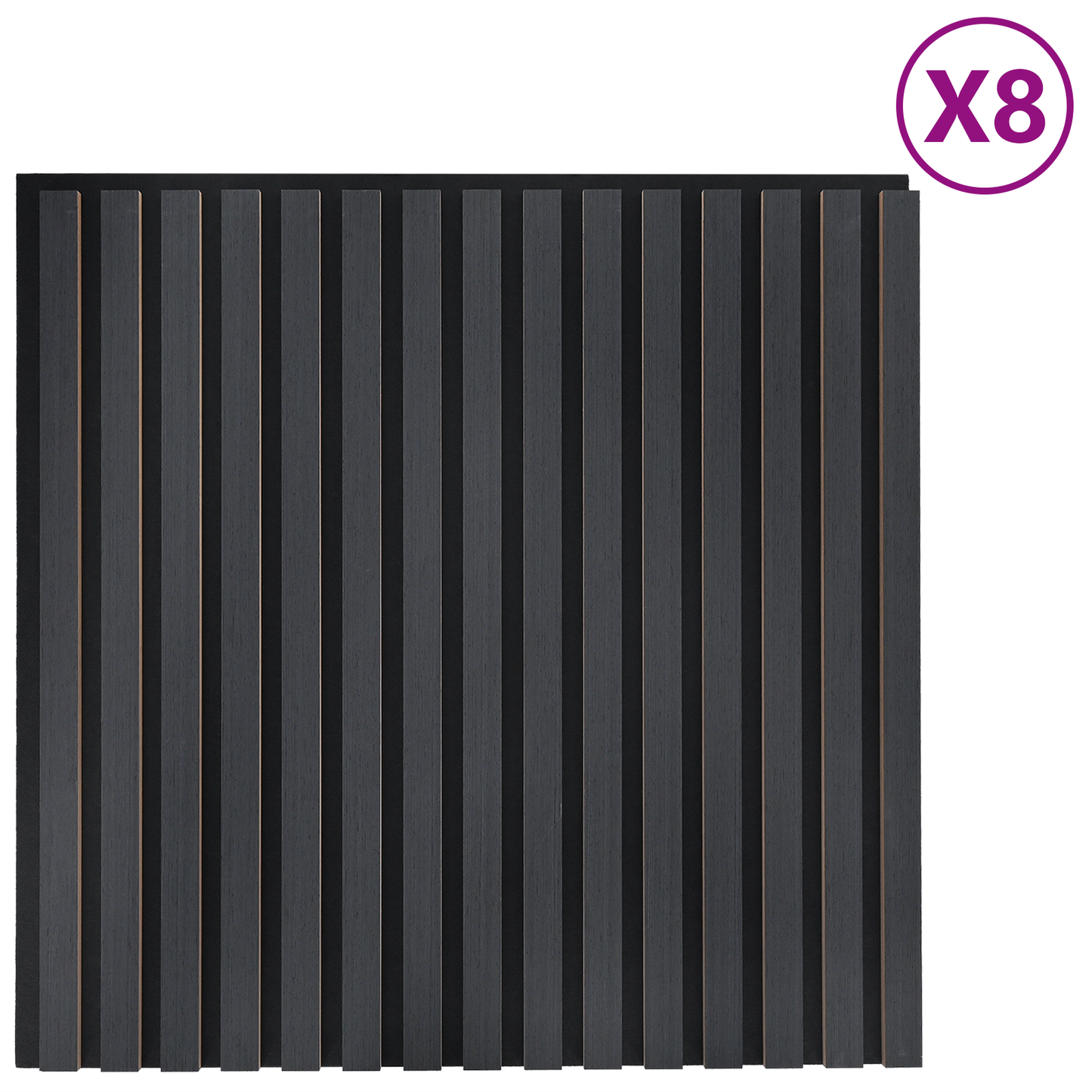 Fali panelek 8 pcs Antracitszürke 60,5 x 60 cm