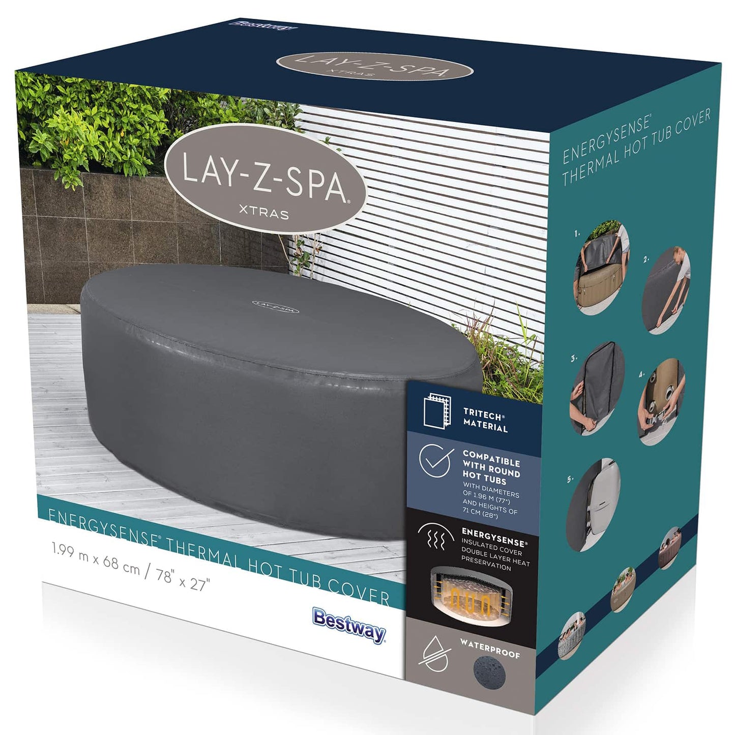Takaró PVC és POM Szürke
