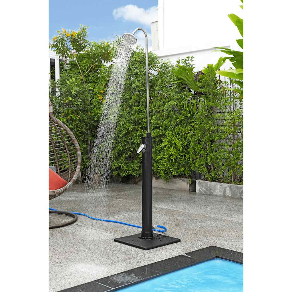 Solar Flow fekete kültéri zuhany 8 L