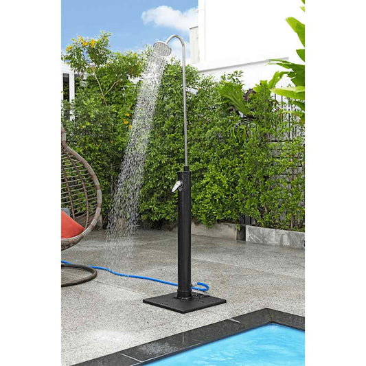 Solar Flow fekete kültéri zuhany 8 L