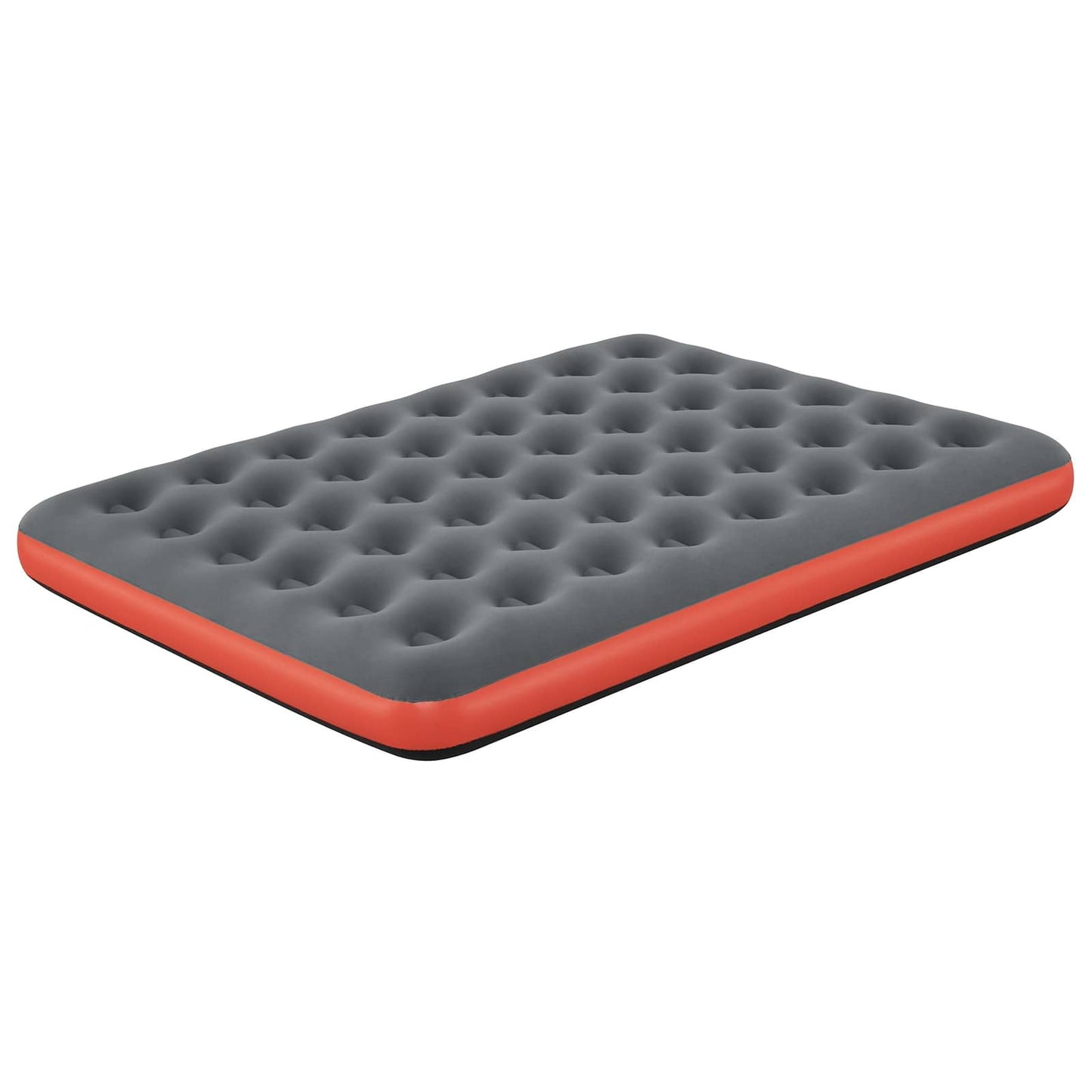 Légmatrac 2 személyes 203 x 152 x 22 cm Szürke és piros