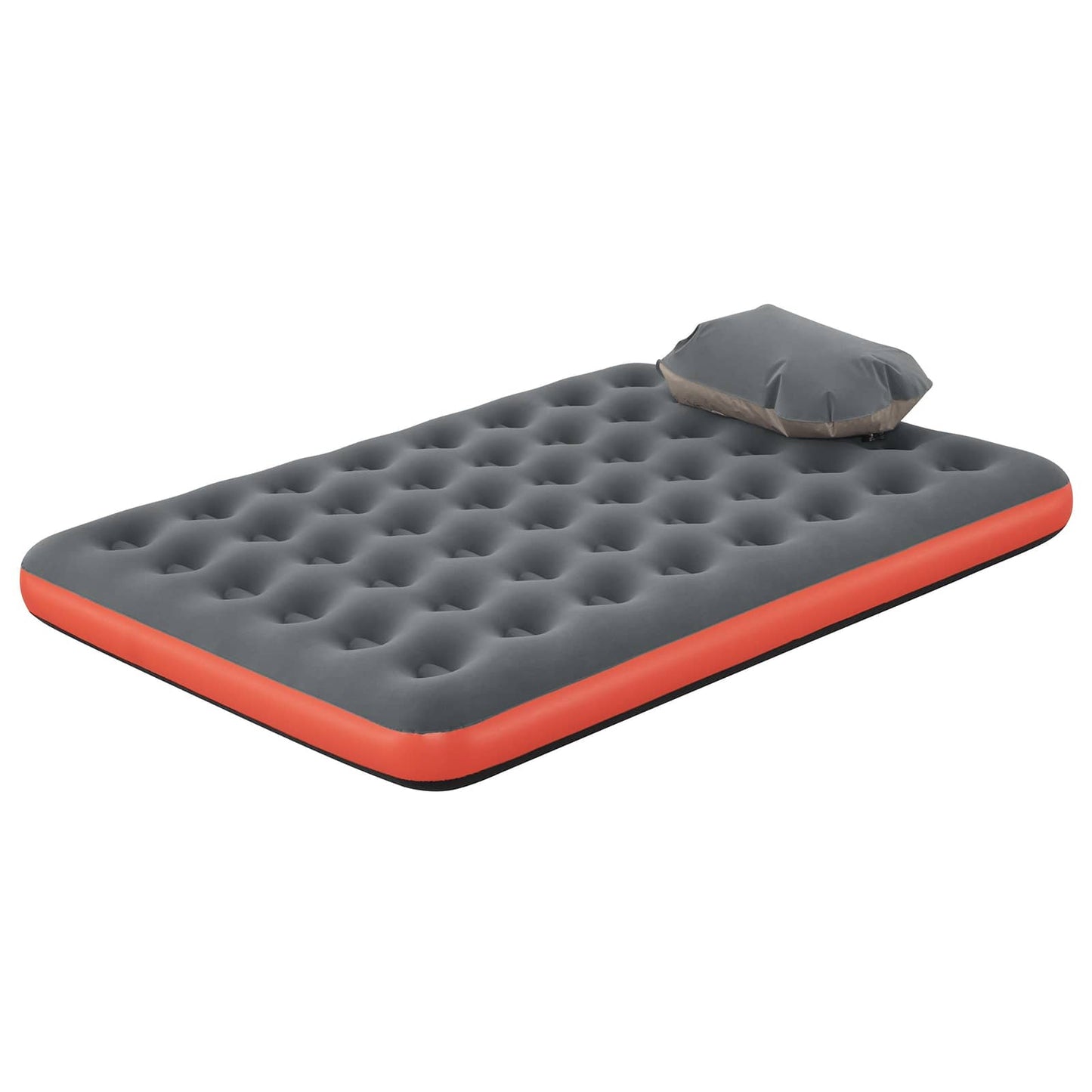 Légmatrac 2 személyes 203 x 152 x 22 cm Szürke és piros