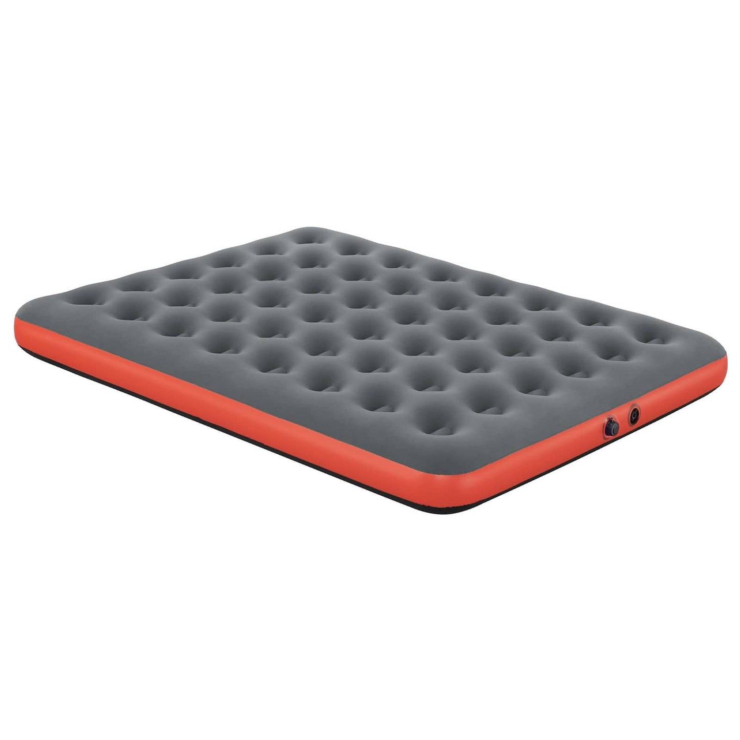 Légmatrac 2 személyes 203 x 152 x 22 cm Szürke és piros