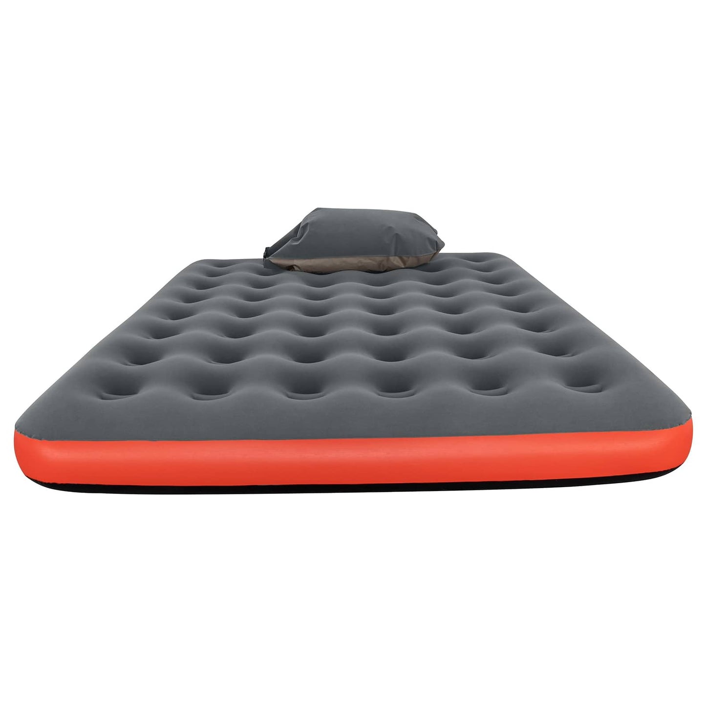 Légmatrac 2 személyes 203 x 152 x 22 cm Szürke és piros