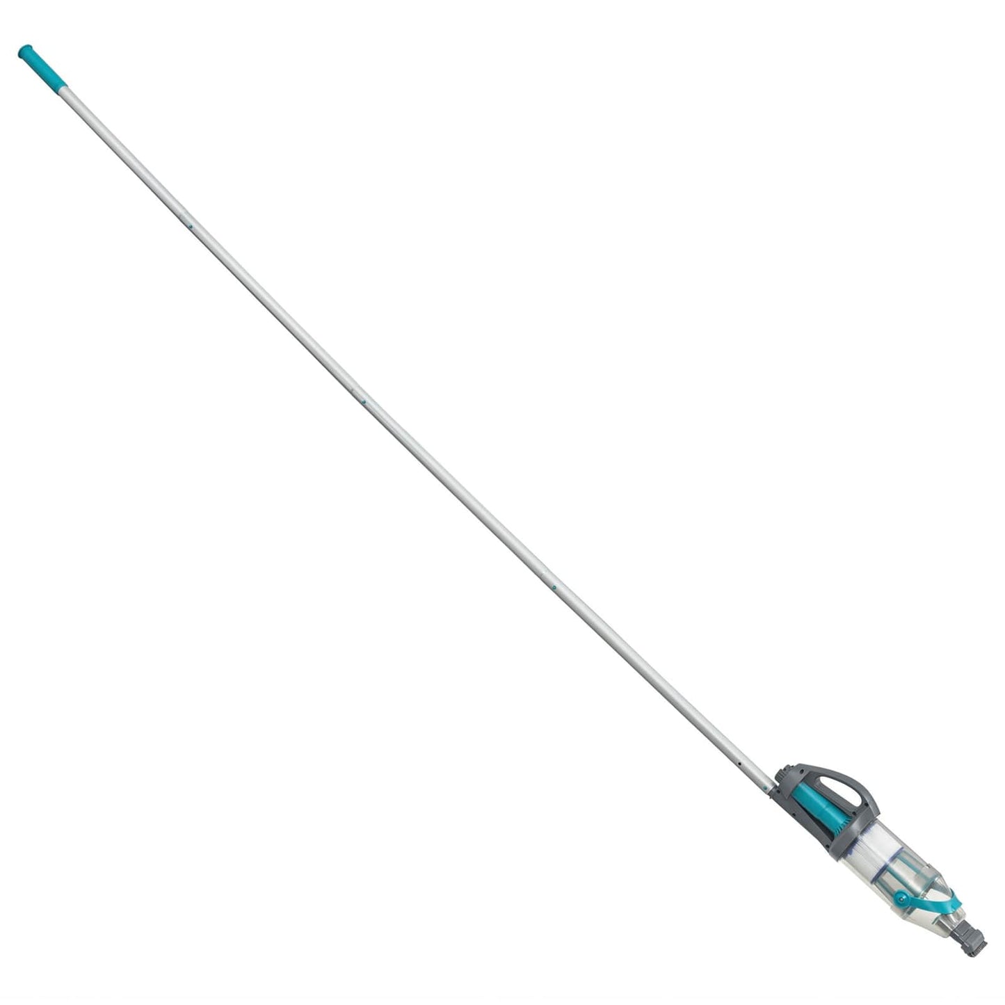 Medenceporszívó LED szalagokkal Szürke 610 cm ABS és acél