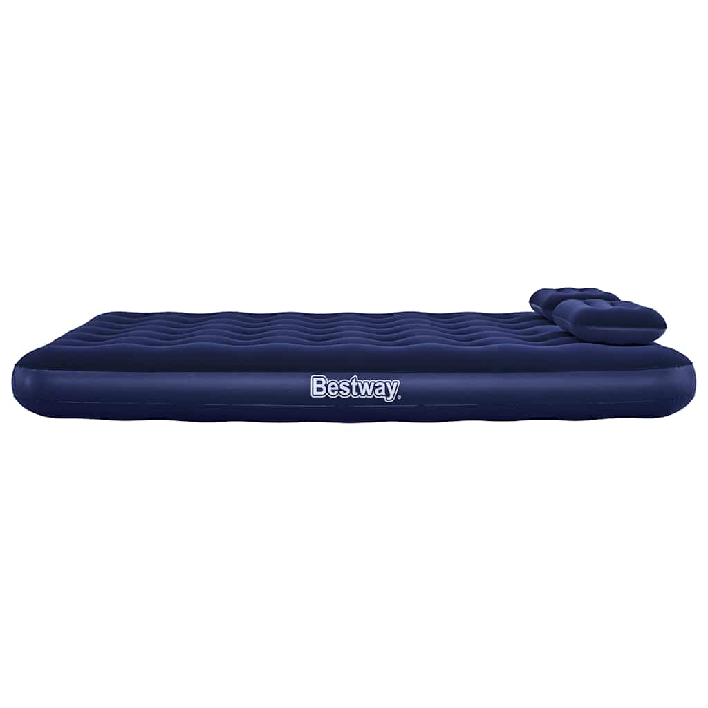 felfújható bolyhosított matrac párnával és pumpával 203 x 152 x 22 cm 67374