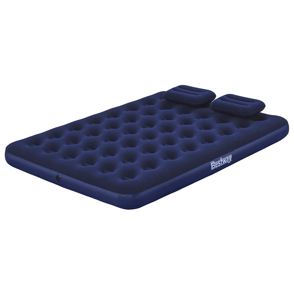 felfújható bolyhosított matrac párnával és pumpával 203 x 152 x 22 cm 67374