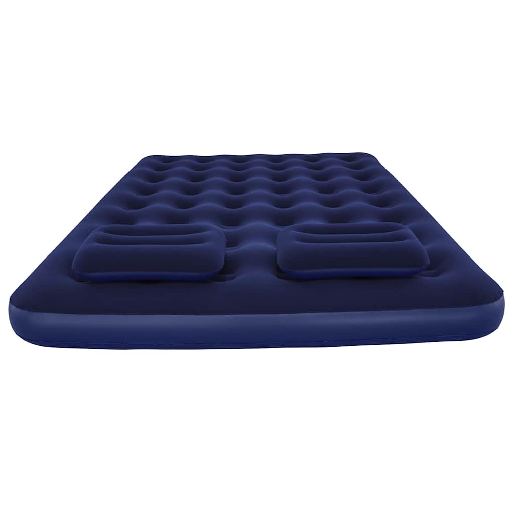 felfújható bolyhosított matrac párnával és pumpával 203 x 152 x 22 cm 67374