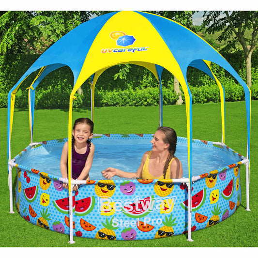 Steel Pro UV Careful talaj feletti gyerekmedence 244 x 51 cm