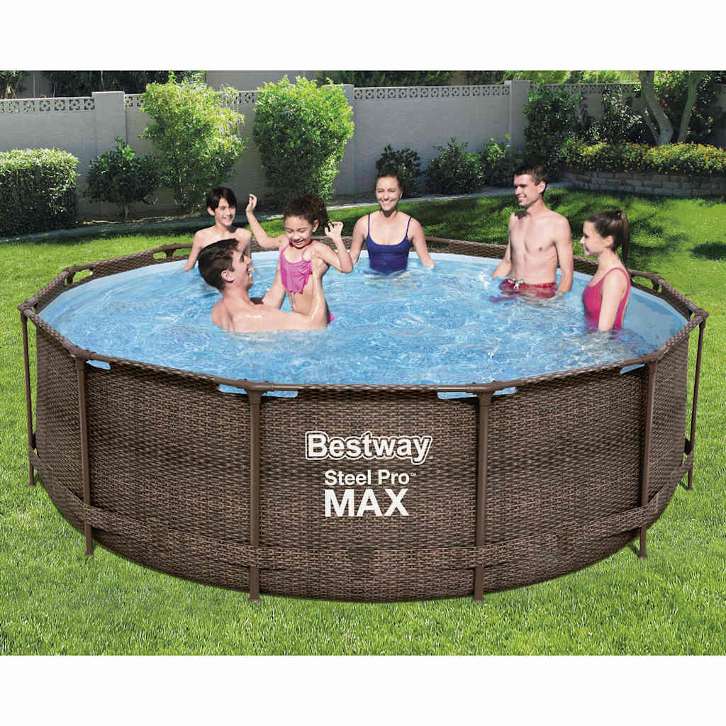 Steel Pro MAX Deluxe Series kerek medenceszett 366 x 100 cm