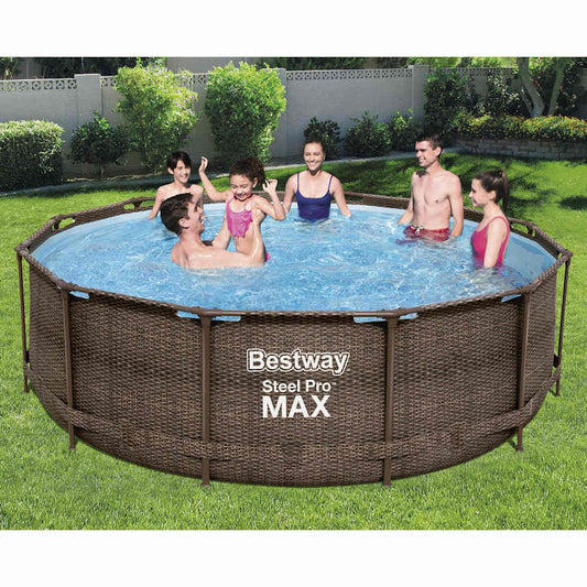 Steel Pro MAX Deluxe Series kerek medenceszett 366 x 100 cm