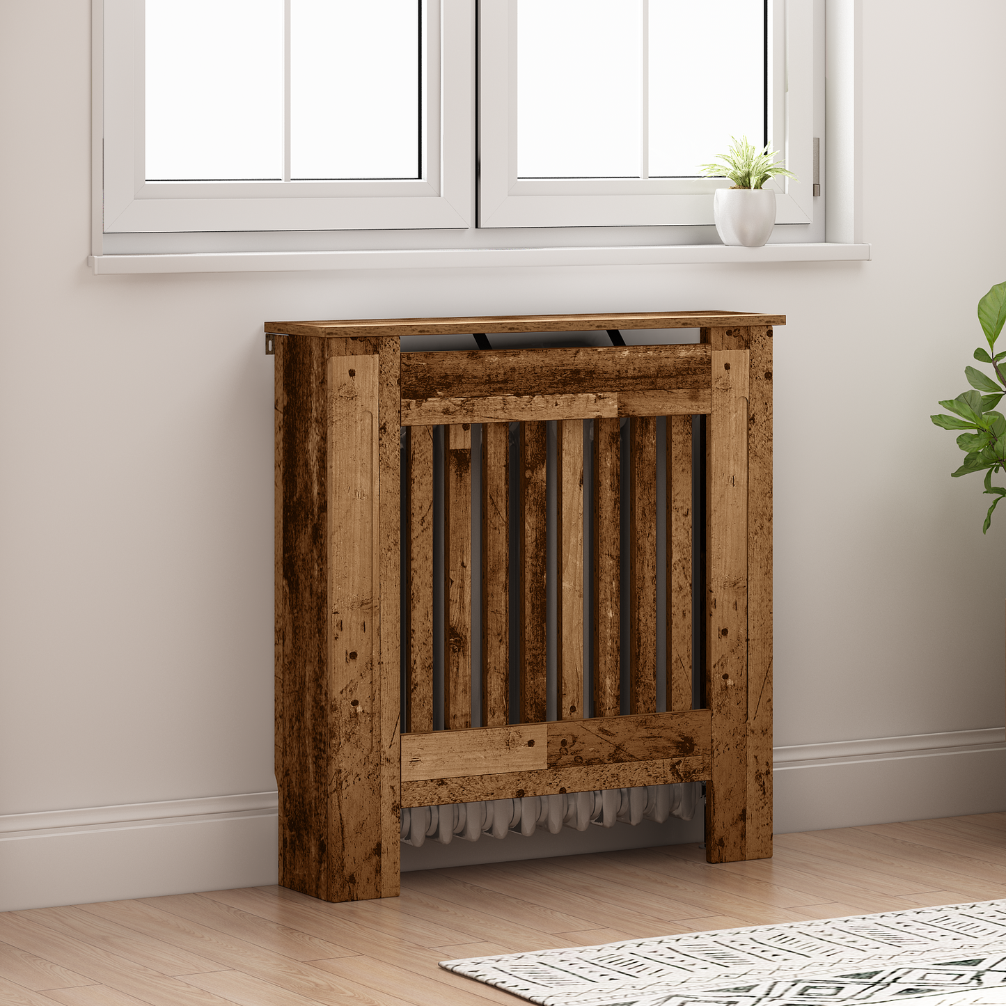 Radiátor fedezék Antik Fa 78 x 19 x 81,5 cm Szerelt Fa