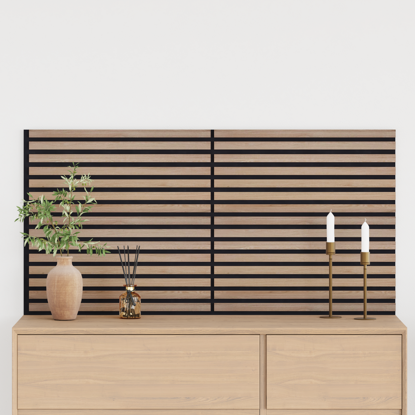 Fali panelek 2 pcs Barna 60,5 x 60 cm