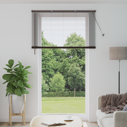 Zsaluzia Sötét barna mintával 213 x 130 cm 25 mm PVC