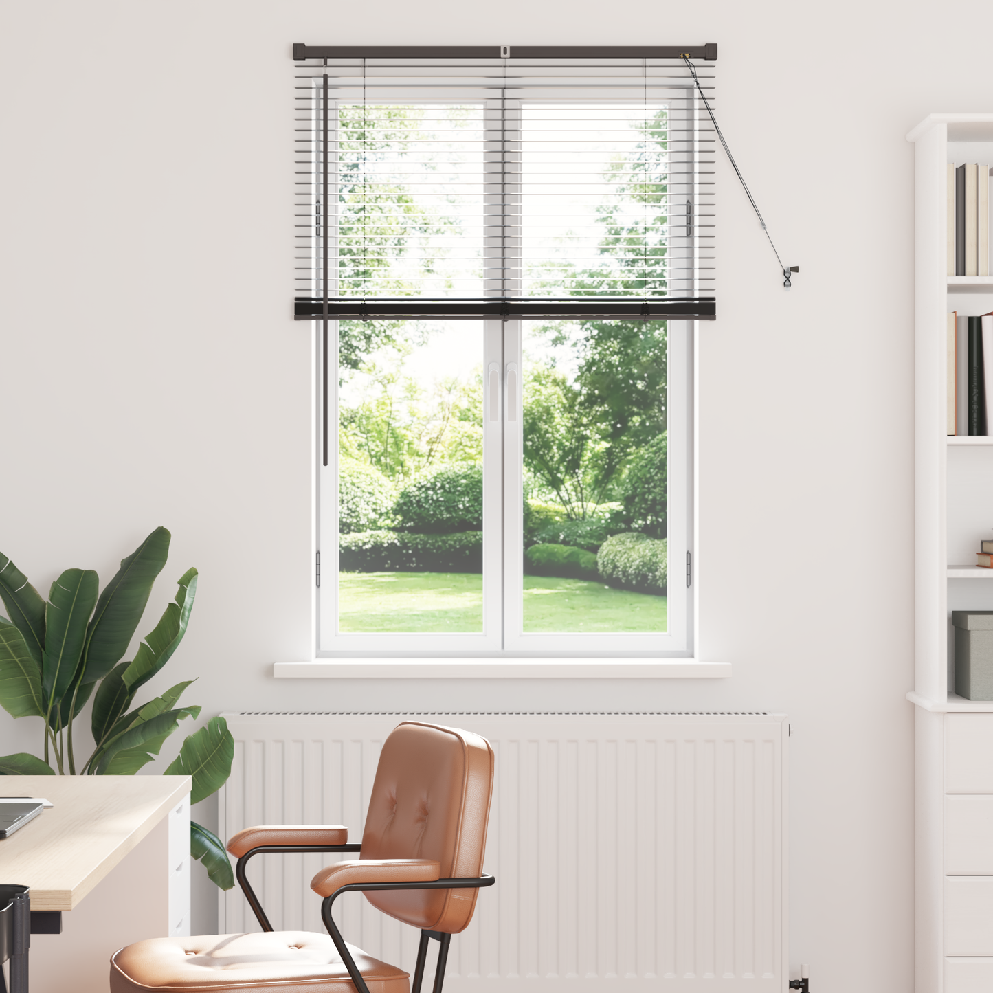 Zsalugáter Redőnyök Fekete 130 x 85 cm Alumínium