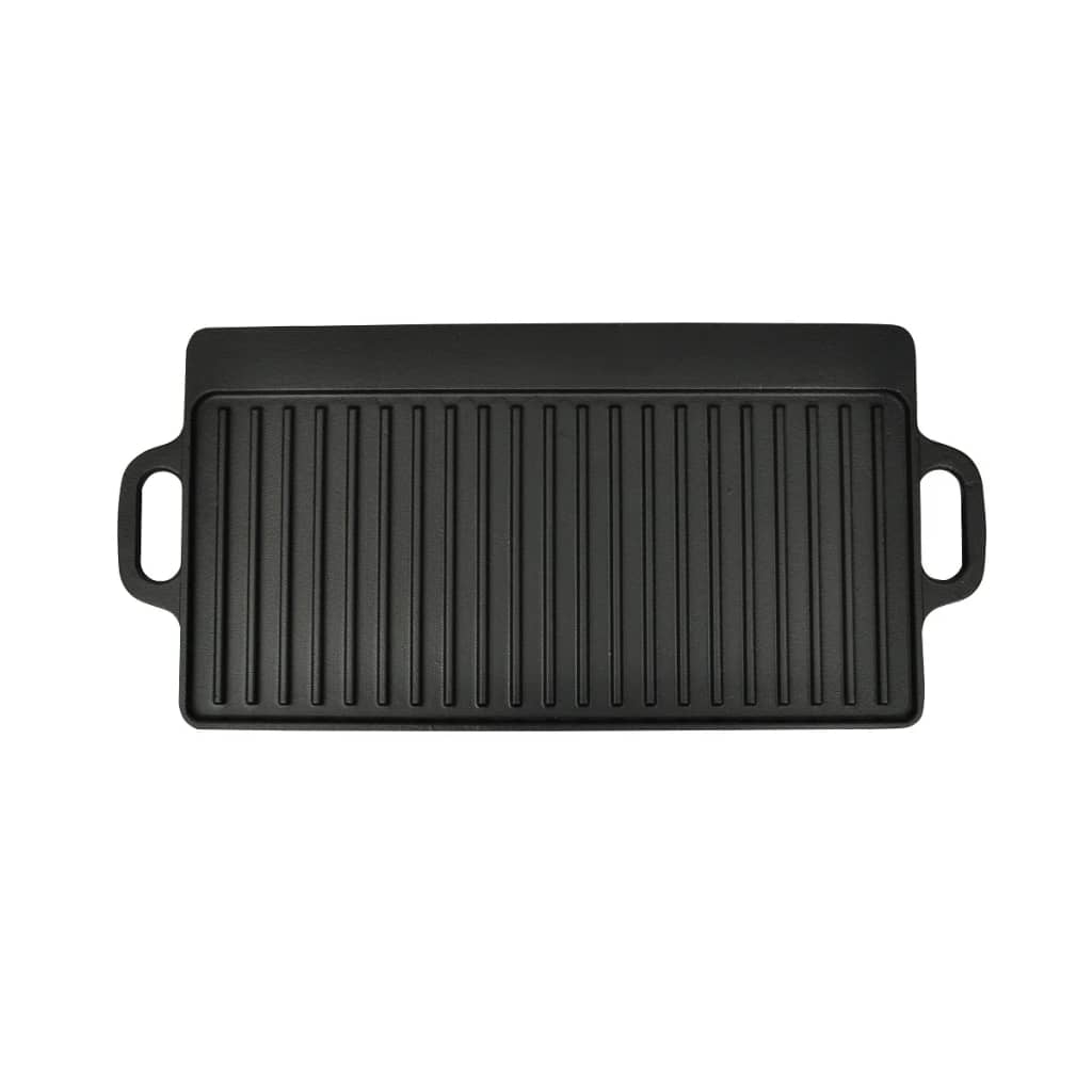 2 db megfordítható öntöttvas grilltálca 38 x 23 cm