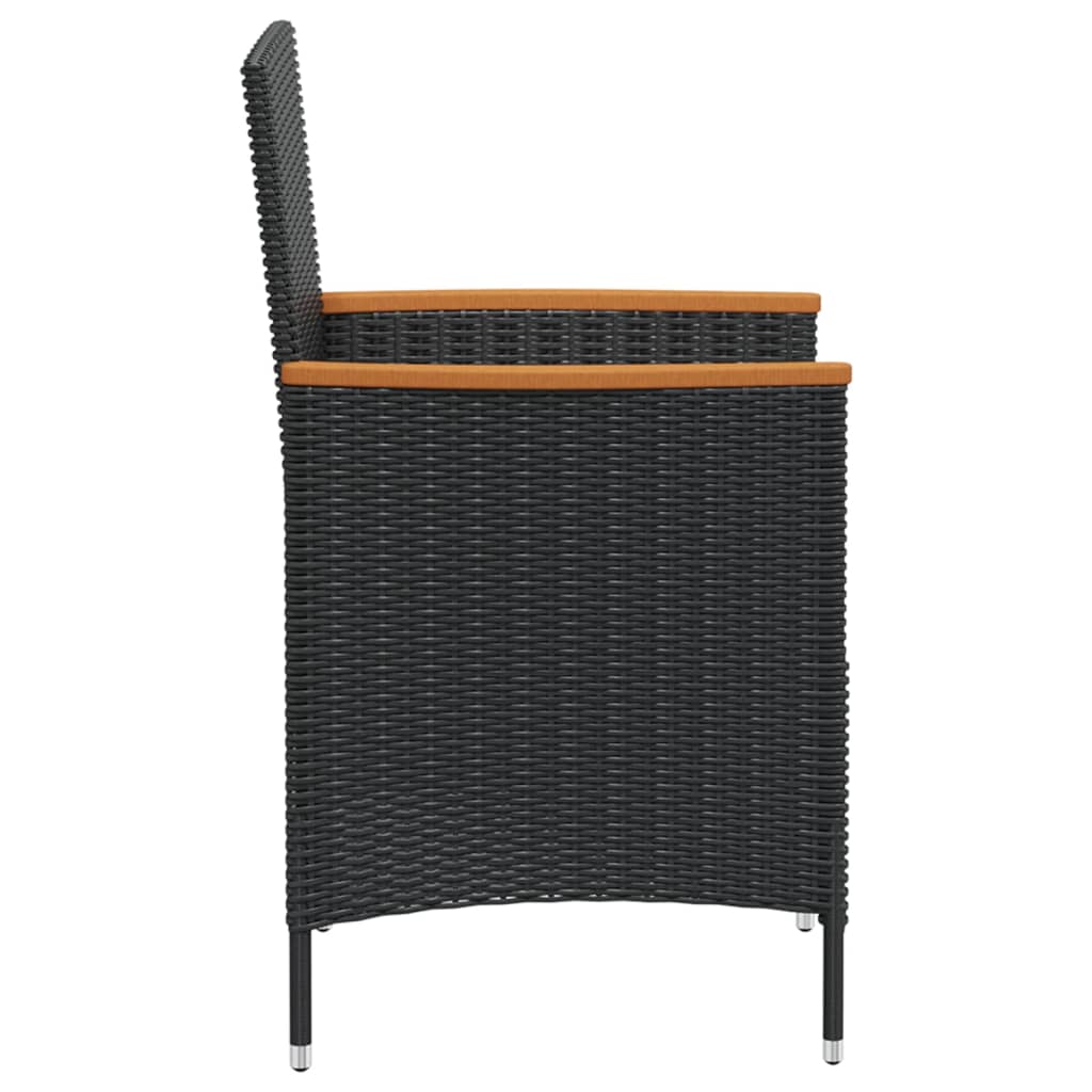 7-részes kültéri polyrattan étkezőszett párnákkal