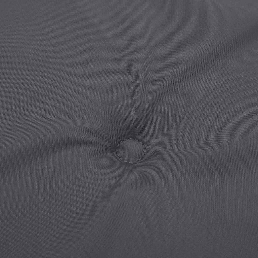 2 db antracit szövet magas háttámlájú székpárna 120x50x2 cm