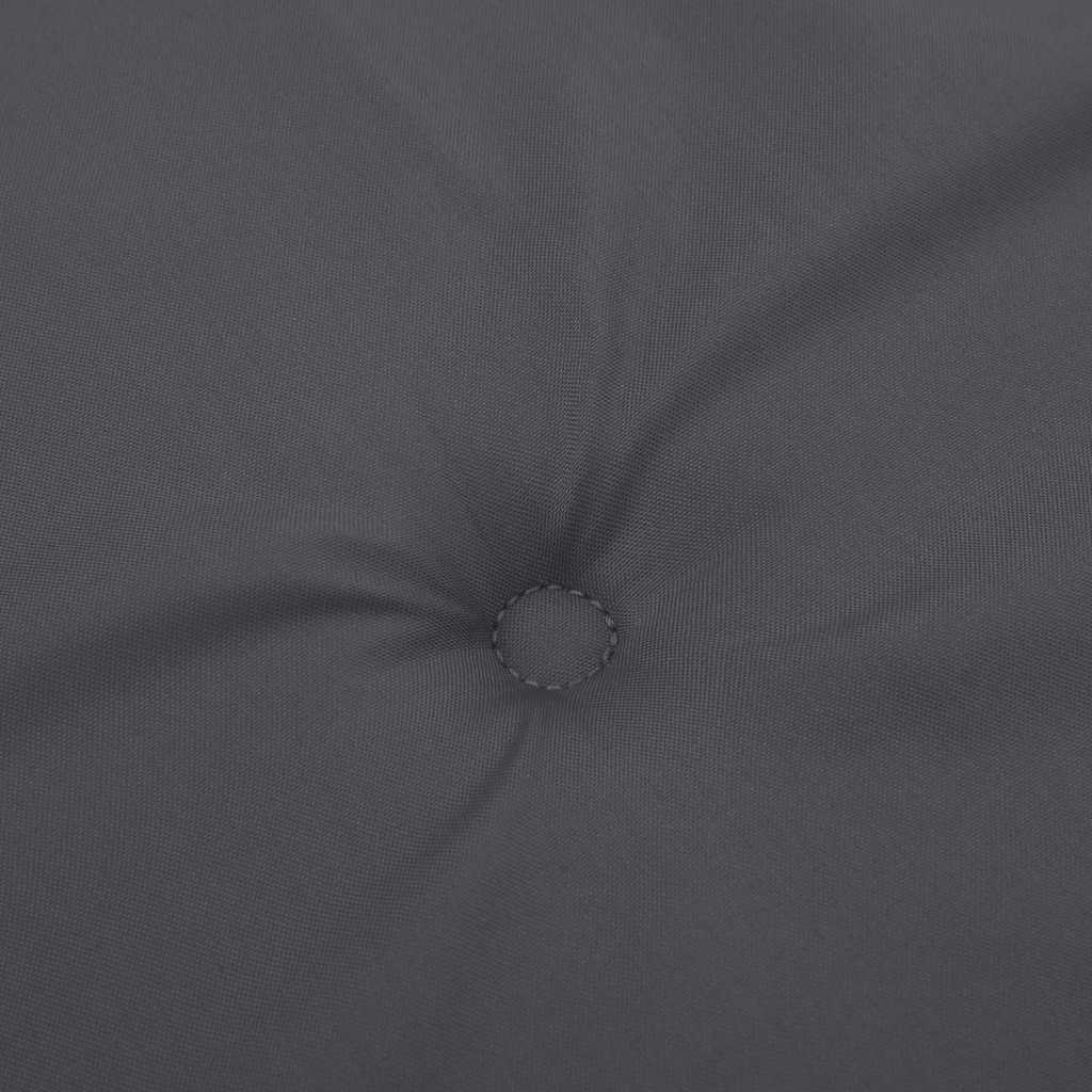 antracitszürke oxford szövet kerti padpárna 120x50x3 cm
