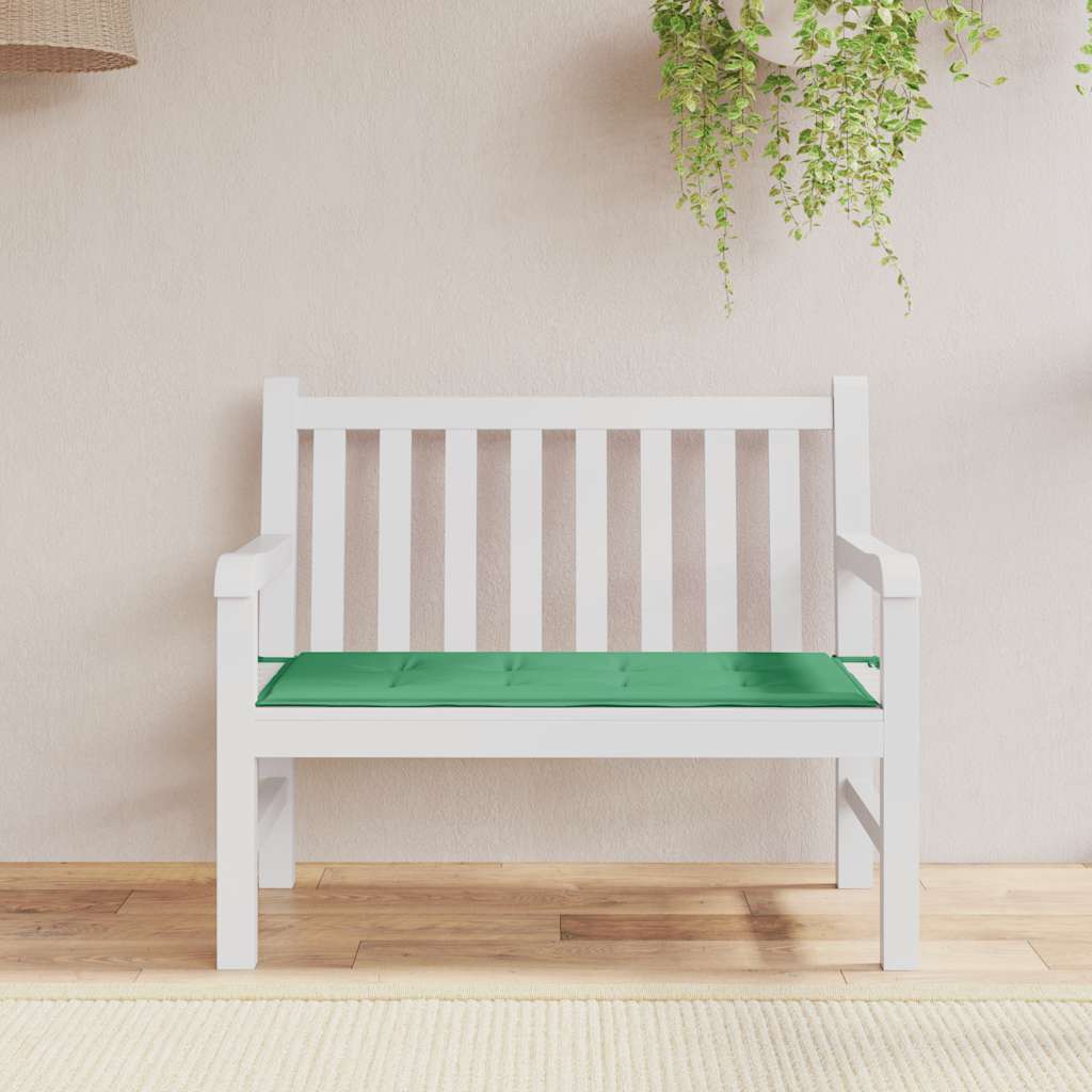 zöld oxford szövet kerti padpárna 120x50x3 cm