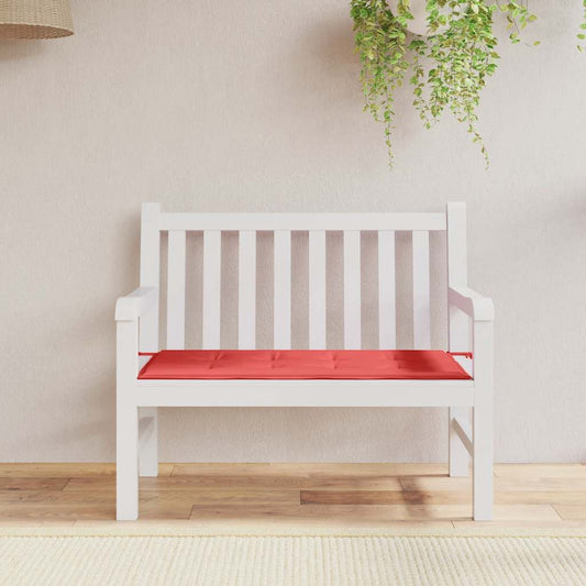 piros oxford szövet kerti padpárna 120x50x3 cm