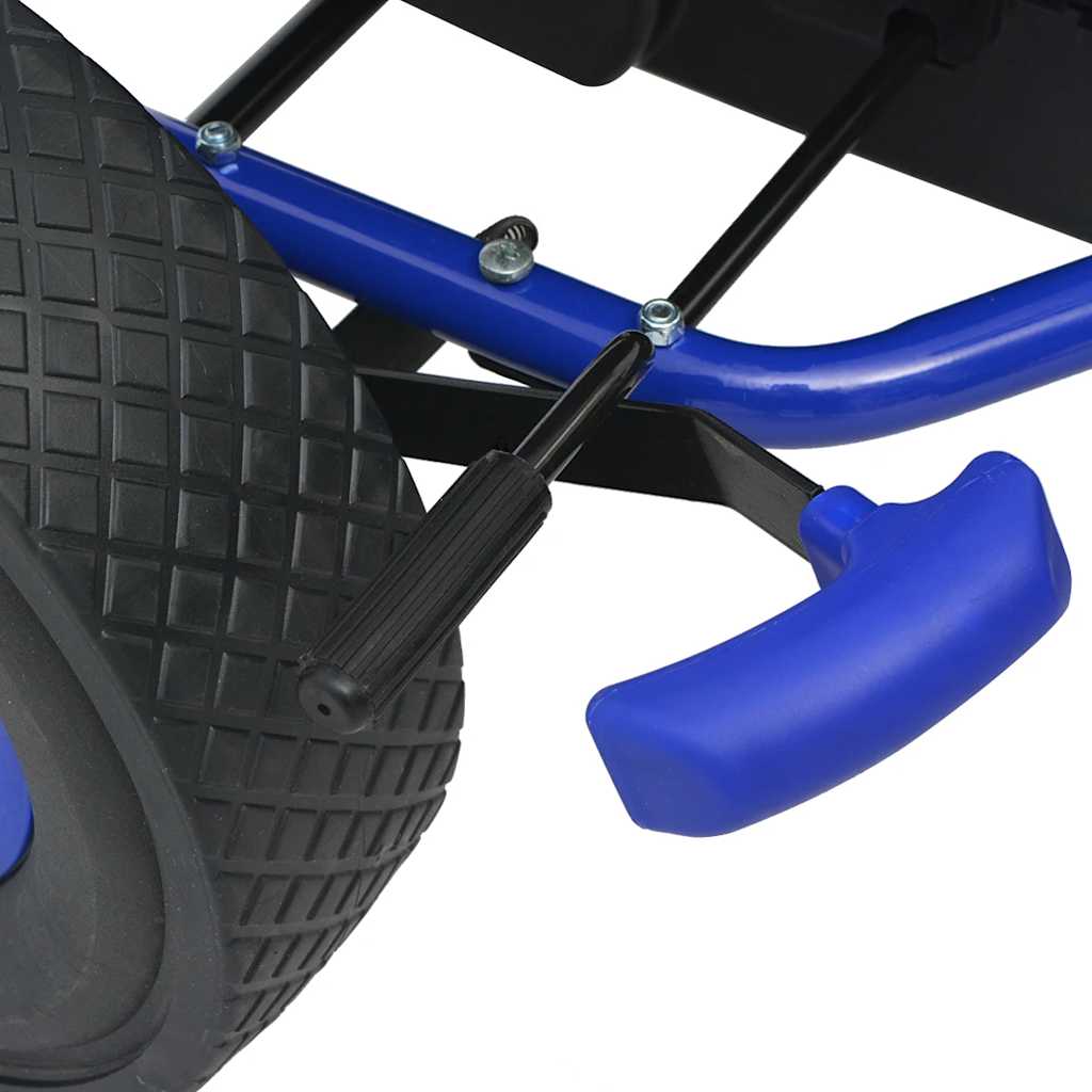 pedálos gokart kocsi állítható üléssel kék