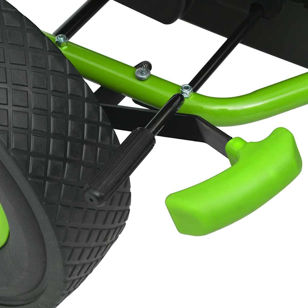 pedálos gokart kocsi állítható üléssel zöld